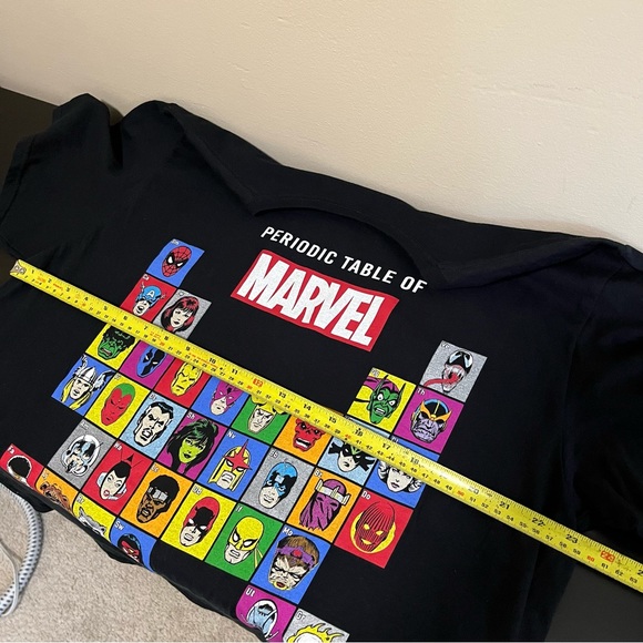 Marvel Periodic Table of Heroes and Villains | Men’s Comic Book Characters Tee - Picture 9 of 11